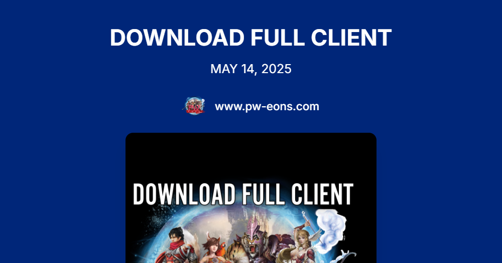 PW Eons | Full Client PW Eons